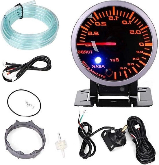 Sistema di Misura Boost con Indicatore a Punti Dual Luce Color LED Bar per Veicoli Turboalimentati - Accessorio di Prestazione per Auto