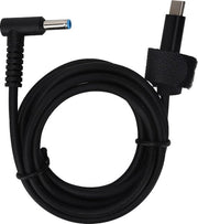 Cavo di ricarica USB C a 45 mm - Adattatore di ricarica Type C - Mannello a 45 x 30 mm - Alimentatore laptop a 90° 3A 65W - Cavo di ricarica veloce - 15 metri / 49 ft - con fermaglio per cavo.