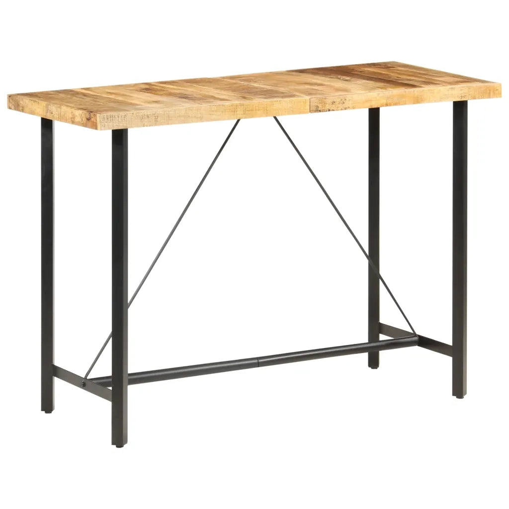 Tavolo da Bar 150x70x107 cm in Legno Ruvido di Mango 286612