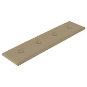 Testiera | Testata da Parete 12 pcs Cappuccino 60 x 15 cm Pelle Sintetica