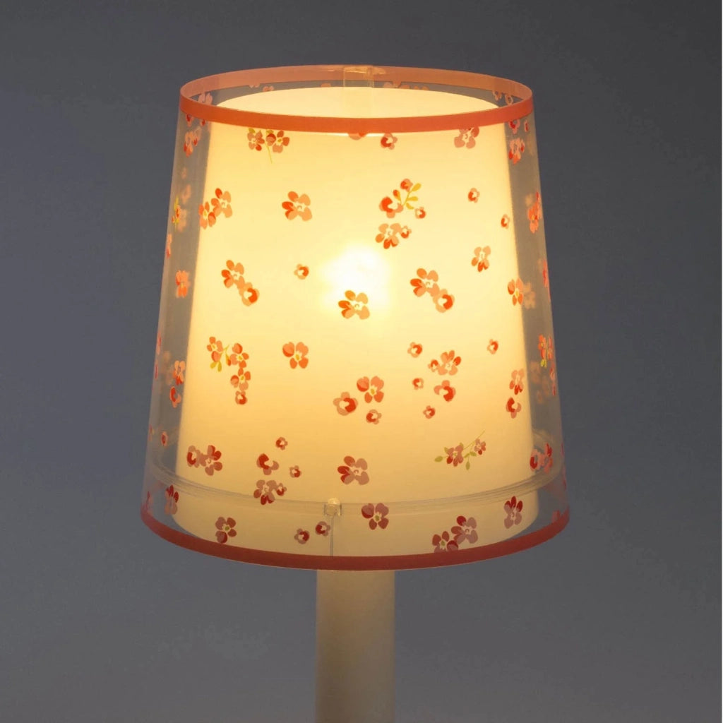 LÚZETE - LAMPADA DA TAVOLO DREAM FLOWERS PER BAMBINI E14 ROSA