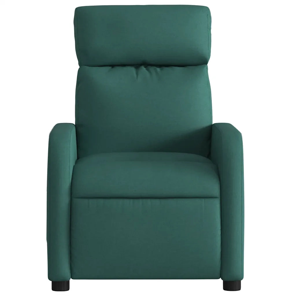 Divano Sedia-Poltrona Reclinabile in Tessuto Verde Scuro 561903