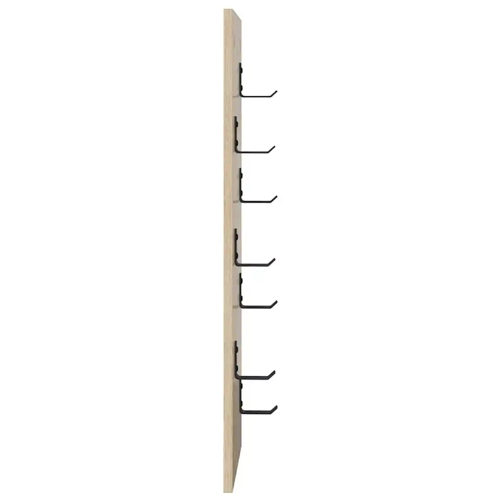 Appendiabiti a muro Rovere Sonoma 30 x 1,5 x 80 cm 874469