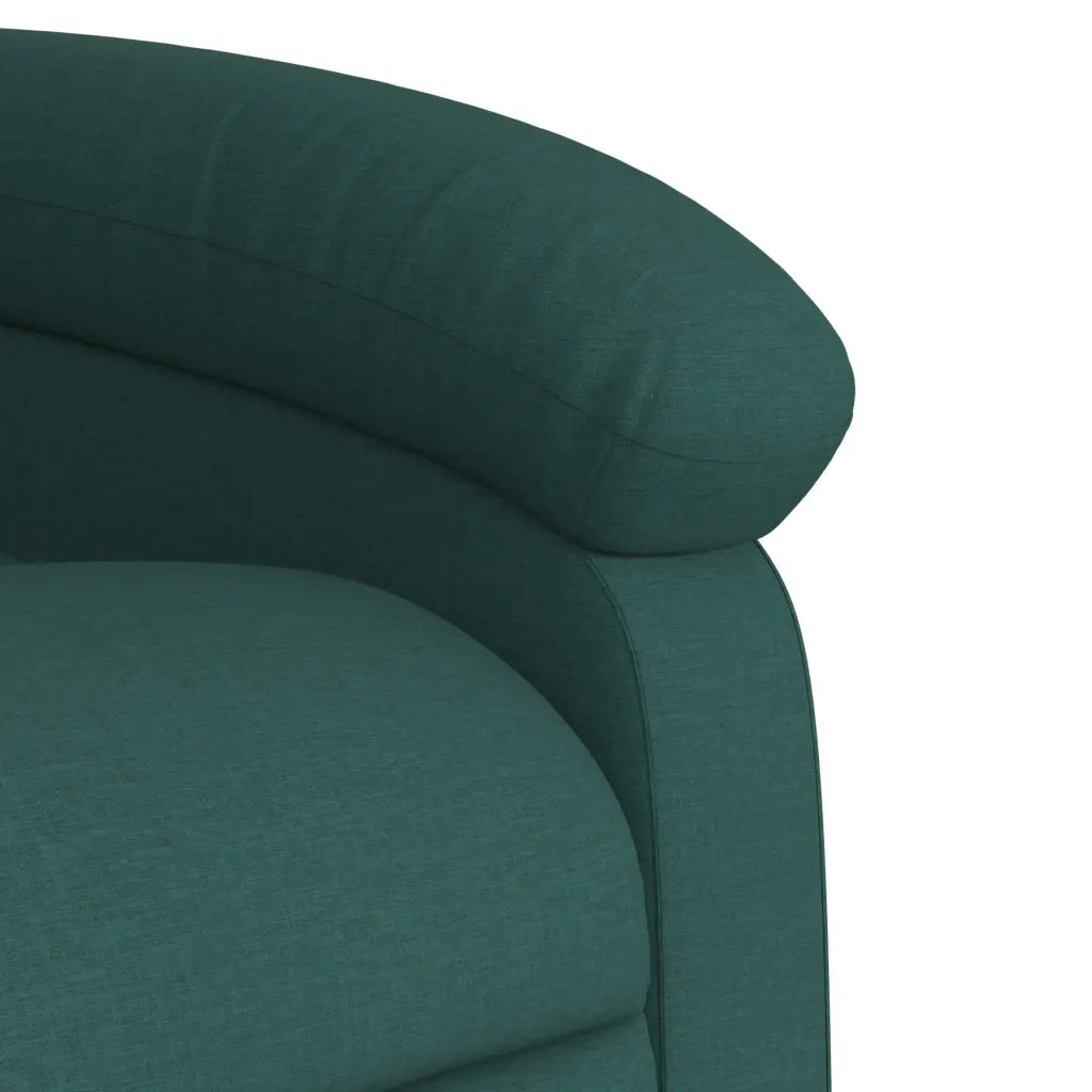 Divano Sedia-Poltrona reclinabile in Tessuto Verde Scuro 853485