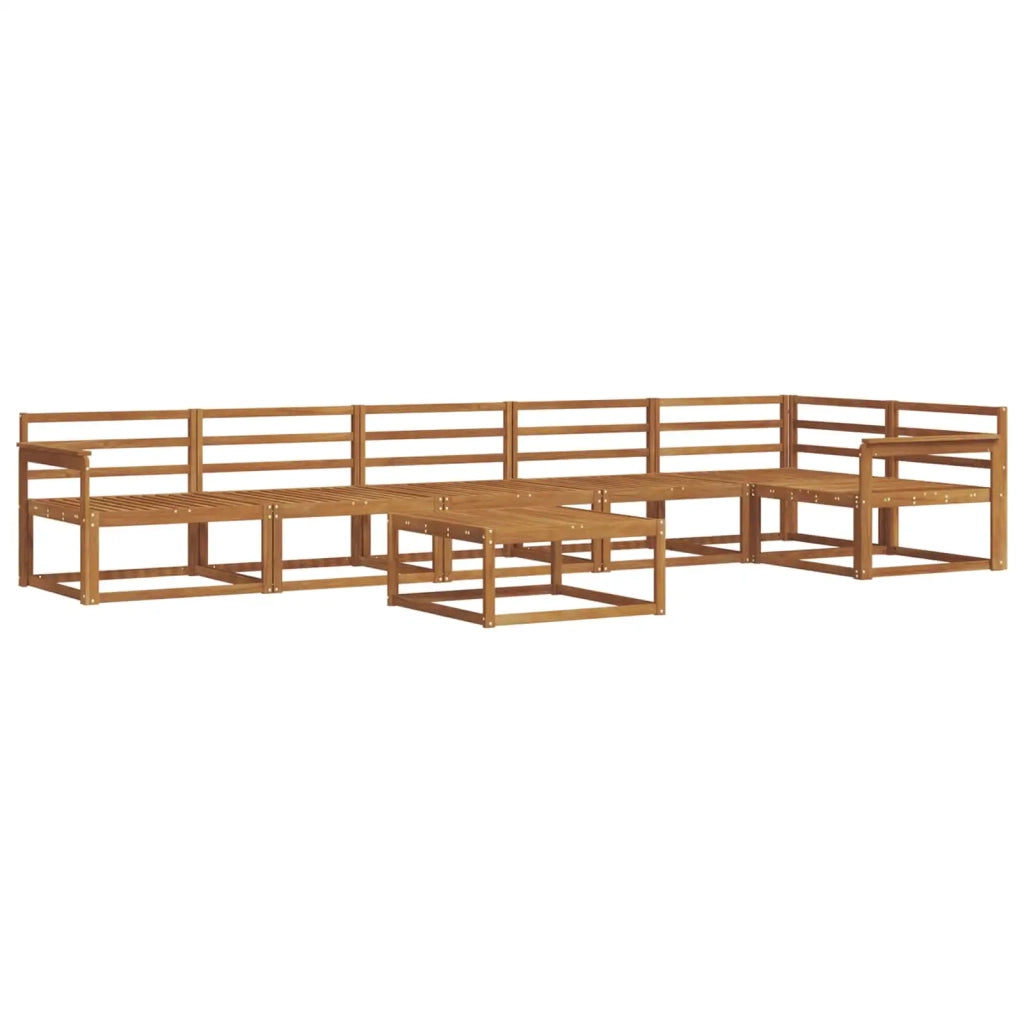 Set di divani da esterno 7 pcs Naturale