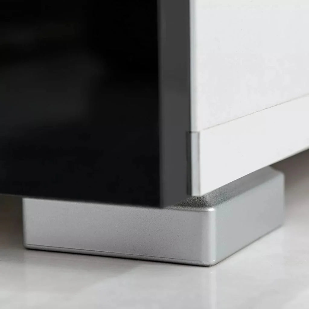 Mobile TV/credenza da parete 5 pezzi con design pratico e illuminazione a LED nero 2502198