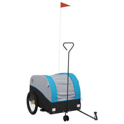 Rimorchio da Bici Nero e Blu 45 kg in Ferro CFW8339076