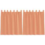 Tende in Voile con Passanti 2 pz Terracotta 140x140 cm