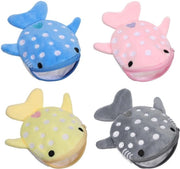 Portafoglio Mini per Bambini - 4 pezzi - Piuma con Pesciolino - Portamonete per Bambini - 13 x 13 cm