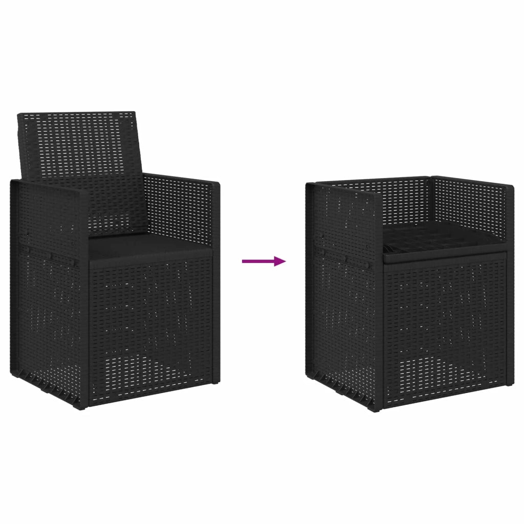 Sedie da pranzo da giardino 2 pcs Antracite 53 x 47 x 88,5 cm