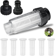 Kit di filtro per pompa ad alta pressione, pompa per giardino e irrigazione – 6 pezzi con connessioni veloci