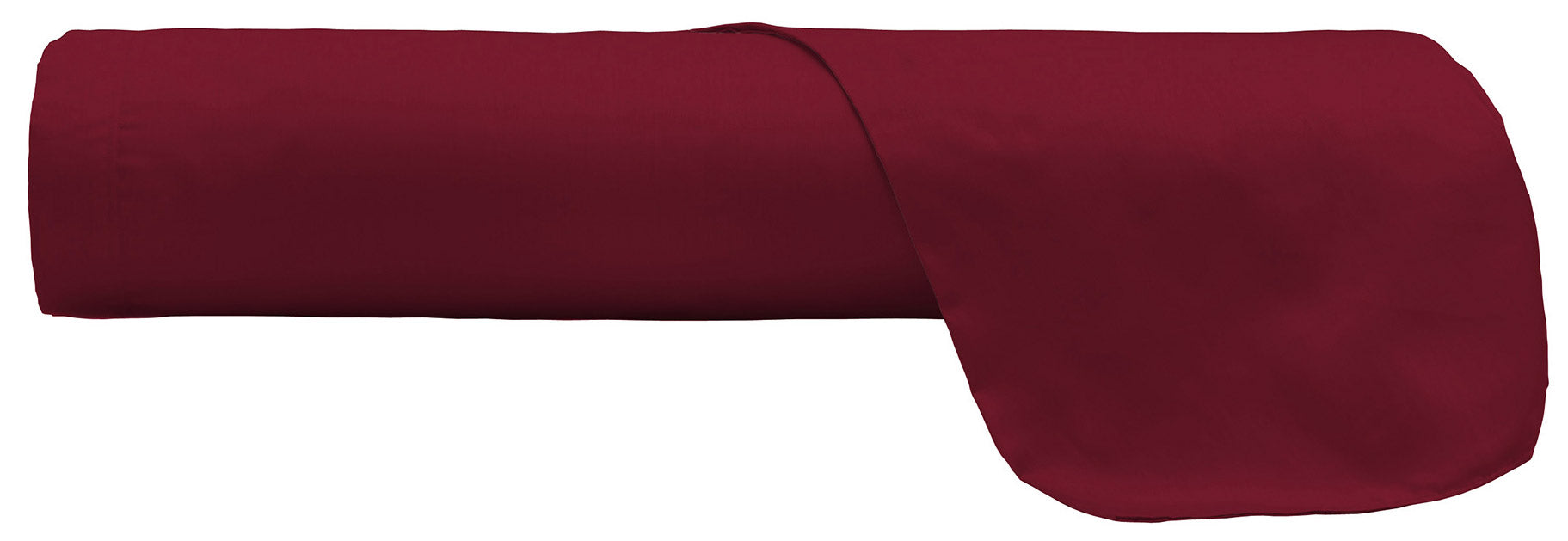 Lenzuolo Sopra in Tinta Unita Bordeaux Singolo