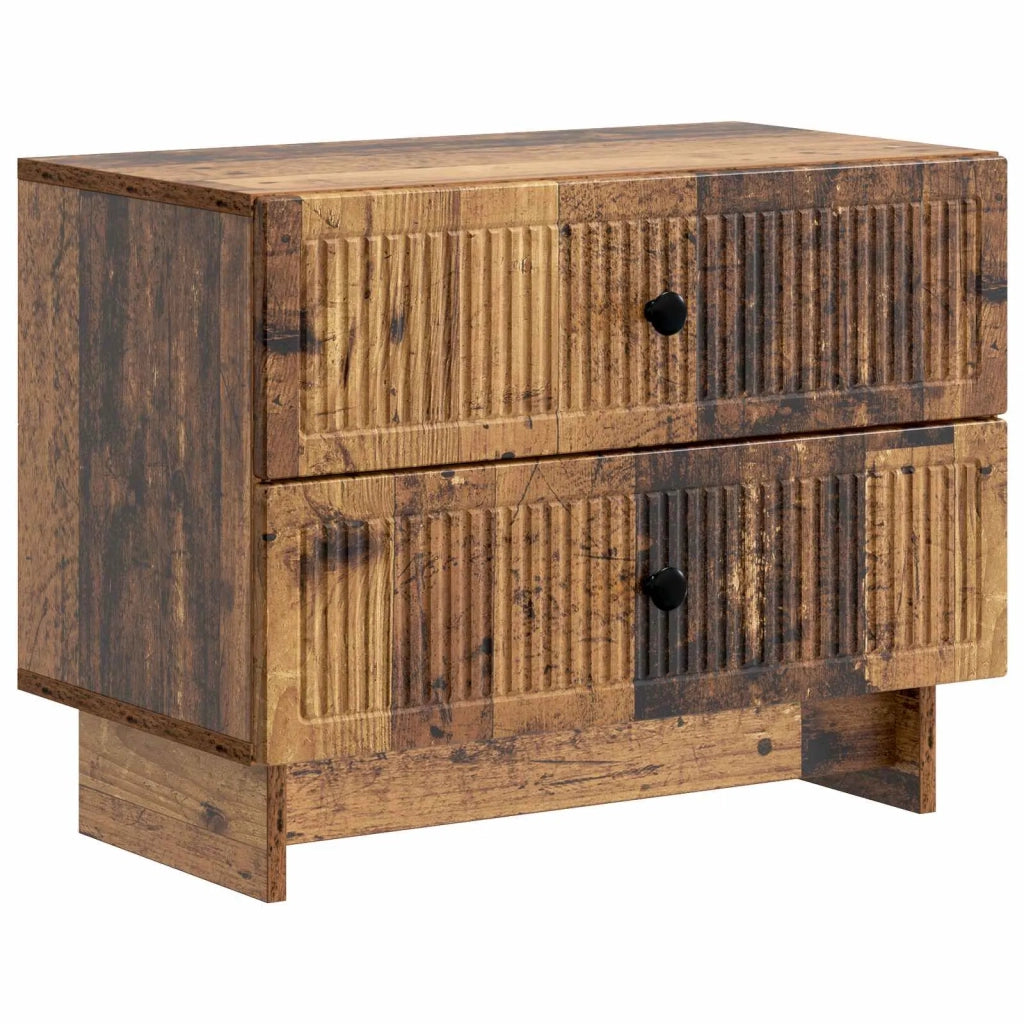 Armadio da Notte con cassetto Legno antico 62 x 34,5 x 47,5 cm 893863