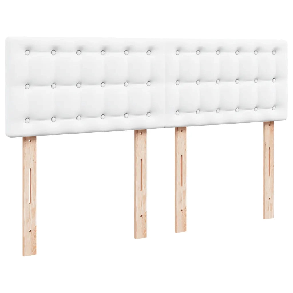 Giroletto a Molle con Materasso Bianco 140x200 cm in Similpelle