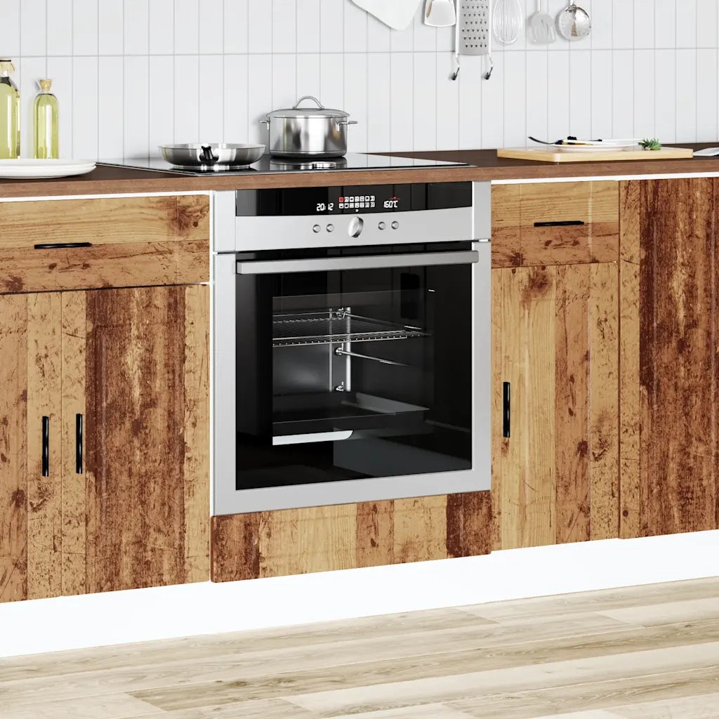 vidaXL Armadio per Forno Porto Legno Antico in Legno Multistrato