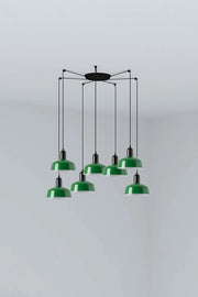 TATAWIN S metallo 7L Lampada sospensione verde