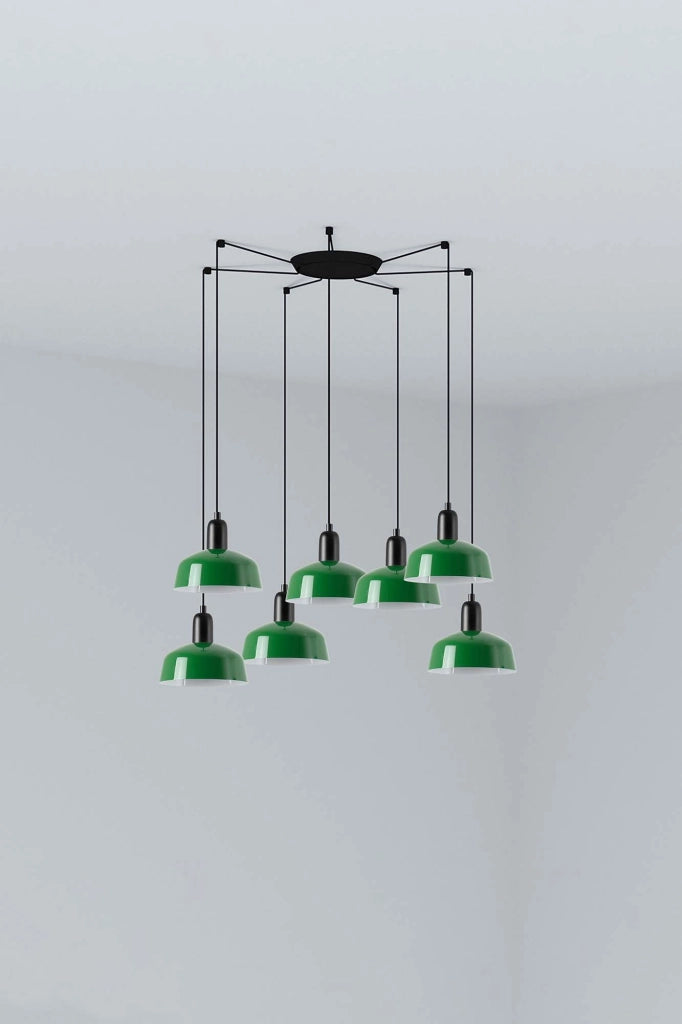 TATAWIN S metallo 7L Lampada sospensione verde