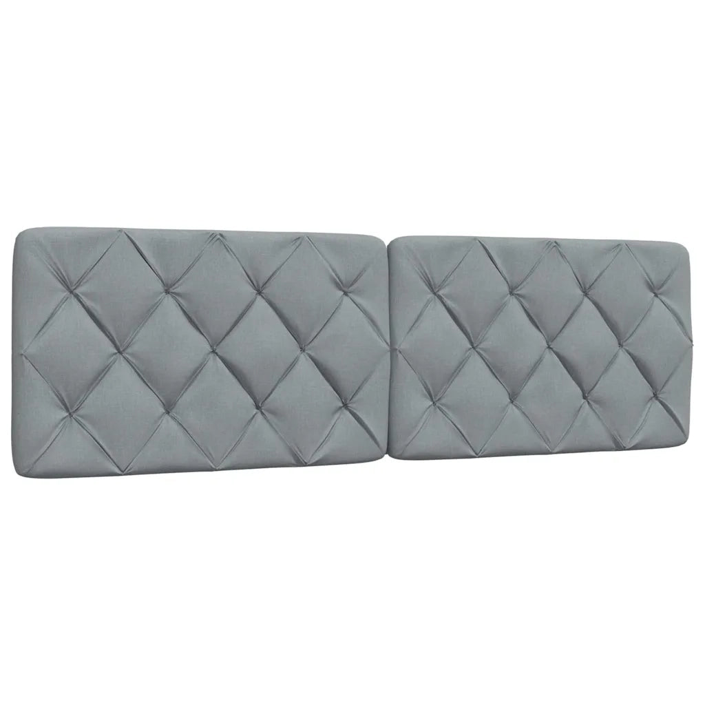 vidaXL Letto con Materasso Grigio Chiaro160x200 cm Tessuto