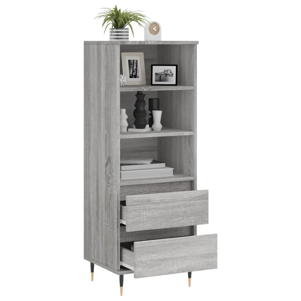 Credenza Grigio Sonoma 40x36x110 cm in Legno Multistrato 831506