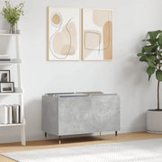 Mobile Porta Dischi Grigio Cemento 74,5x38x48 Legno Multistrato 831720