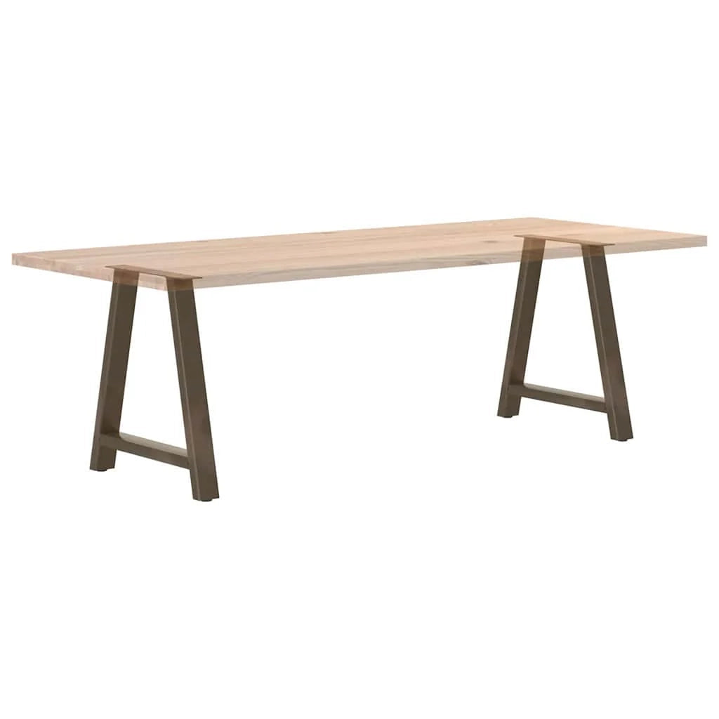 Set di 2 gambe per tavolo a forma di A regolabili 80 x 72-73 cm in acciaio verniciato a polvere nero 02_0057135