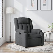 Poltrona reclinabile in tessuto grigio scuro 3205773