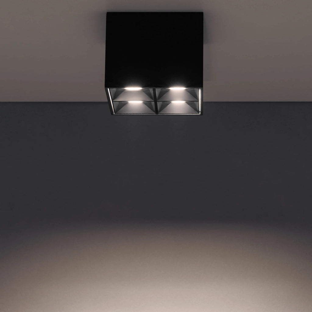 Faretto quadrato LED 16W nero 4000K Nowodvorski MIDI