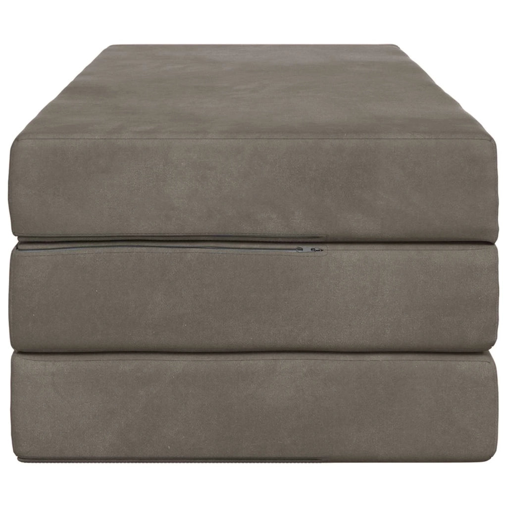 Divano Letto Pieghevole 140 x 67 x 45 cm Grigio Chiaro 900227