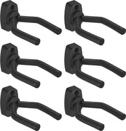 Haken per chitarra per fissaggio alla parete - Set da 6 - Adatto per Chitarre Acustiche, Elettriche, Basso, e Ukulele