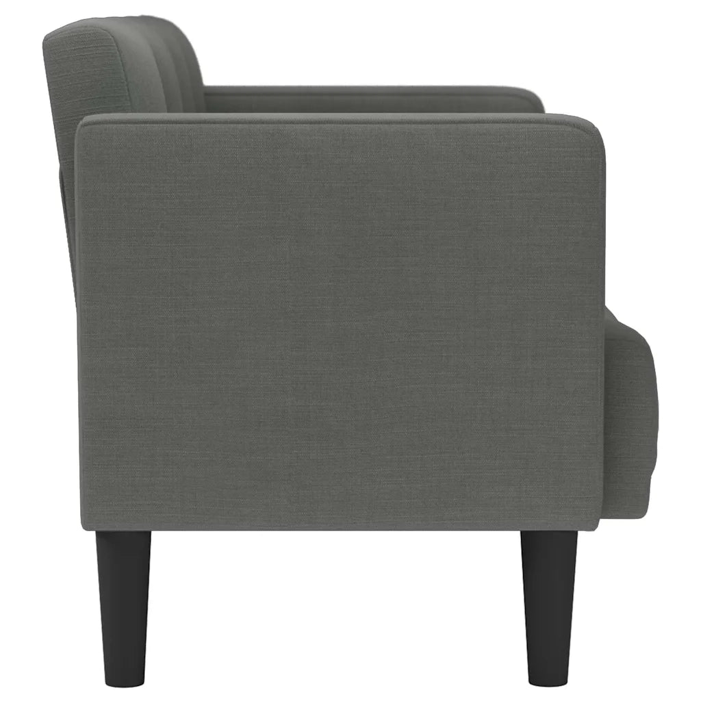 Divano Divanetto Grigio Scuro 111 cm in Tessuto 4100561