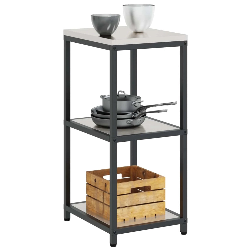 Stoccaggio in cucina Argento 40 x 50 x 92 cm Acciaio 874972