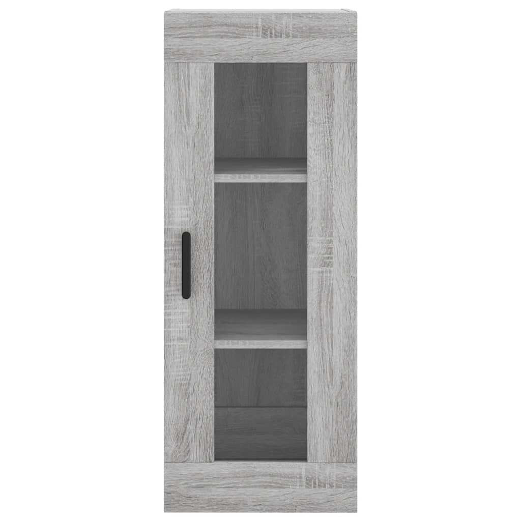Buffet credenza cassettiera armadio mobile contenitore organizer cucina soggiorno salotto rovere Sonoma alto 34,5 x 34 x 180 cm legno ingegnerizzato grigio 02_0035218