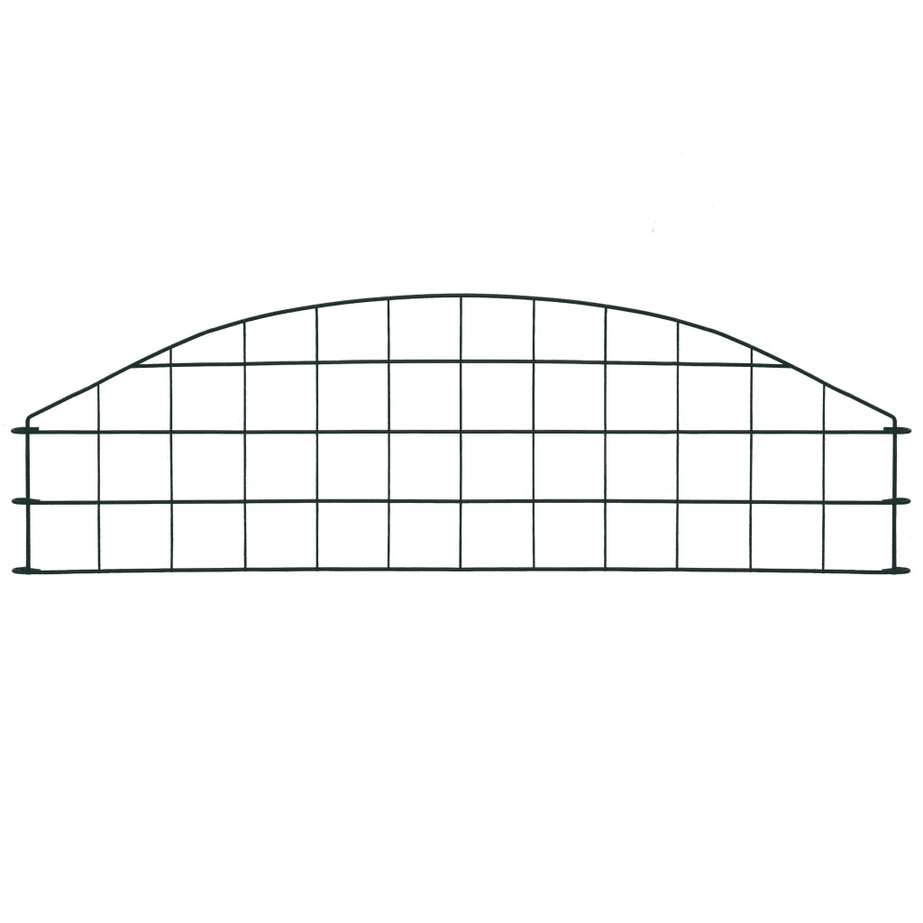 Set Recinzione da Giardino ad Arco 77,3x26 cm Verde 146101