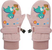 Manopole calde morbide con avvolgibili spiraliformi Adatte per bambine e bambini, rosa (paio)