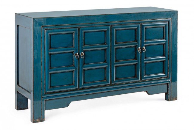 Credenza 4 Ante 133x40x82h cm Jinan Blu