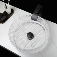 Lavabo Da Appoggio Rea Cristal Transparent