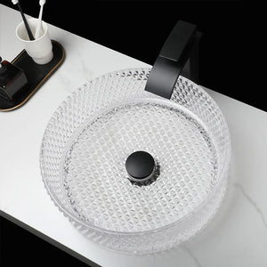 Lavabo Da Appoggio Rea Cristal Transparent