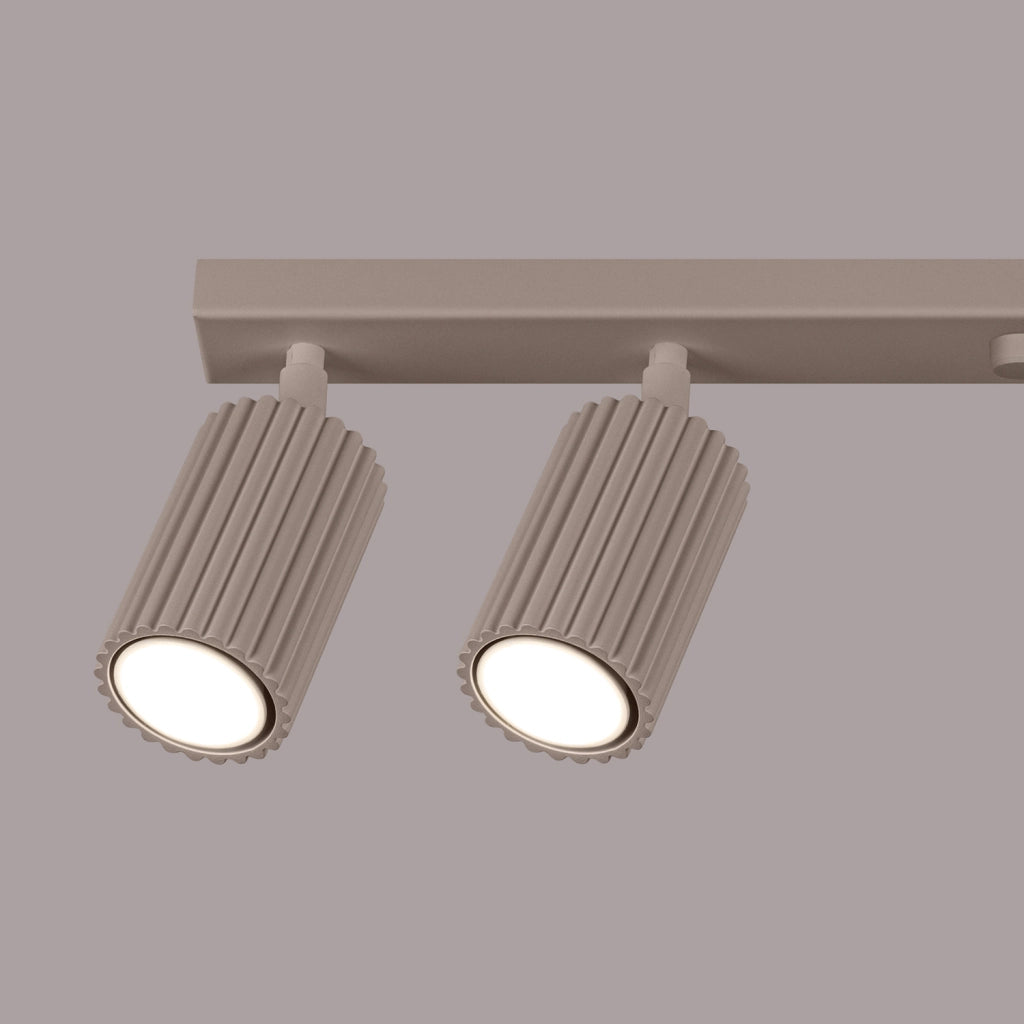 Plafoniera moderna taupe barra 117cm 6xGU10 GRAVIO PureLume