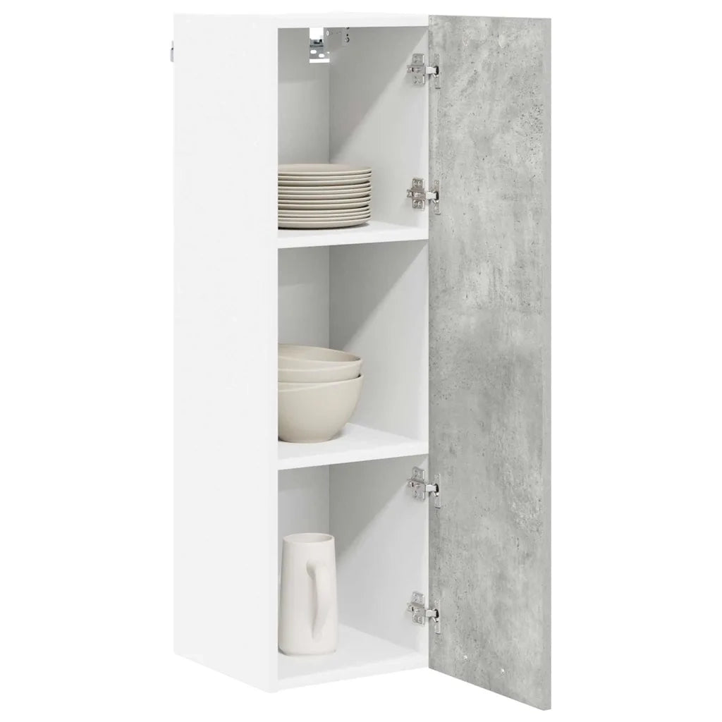 Armadio pensile con porta Grigio cemento 30 x 31 x 100 cm 884333