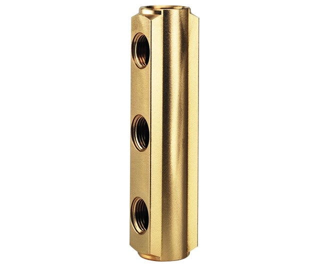 COLLETTORE DI DISTRIBUZIONE IN OTTONE GIALLO PER REFRIGERAZIONE 11/4" x 3/4 2 VIE   GIACOMINI S.p.A.