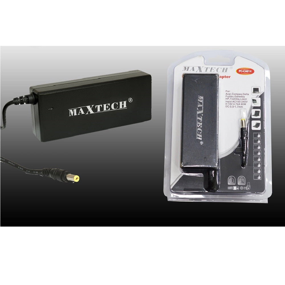 Trade Shop - Alimentatore Caricabatteria Per Pc Hp Compaq Acer Toshiba 90w Maxtech Pc-ca014 -