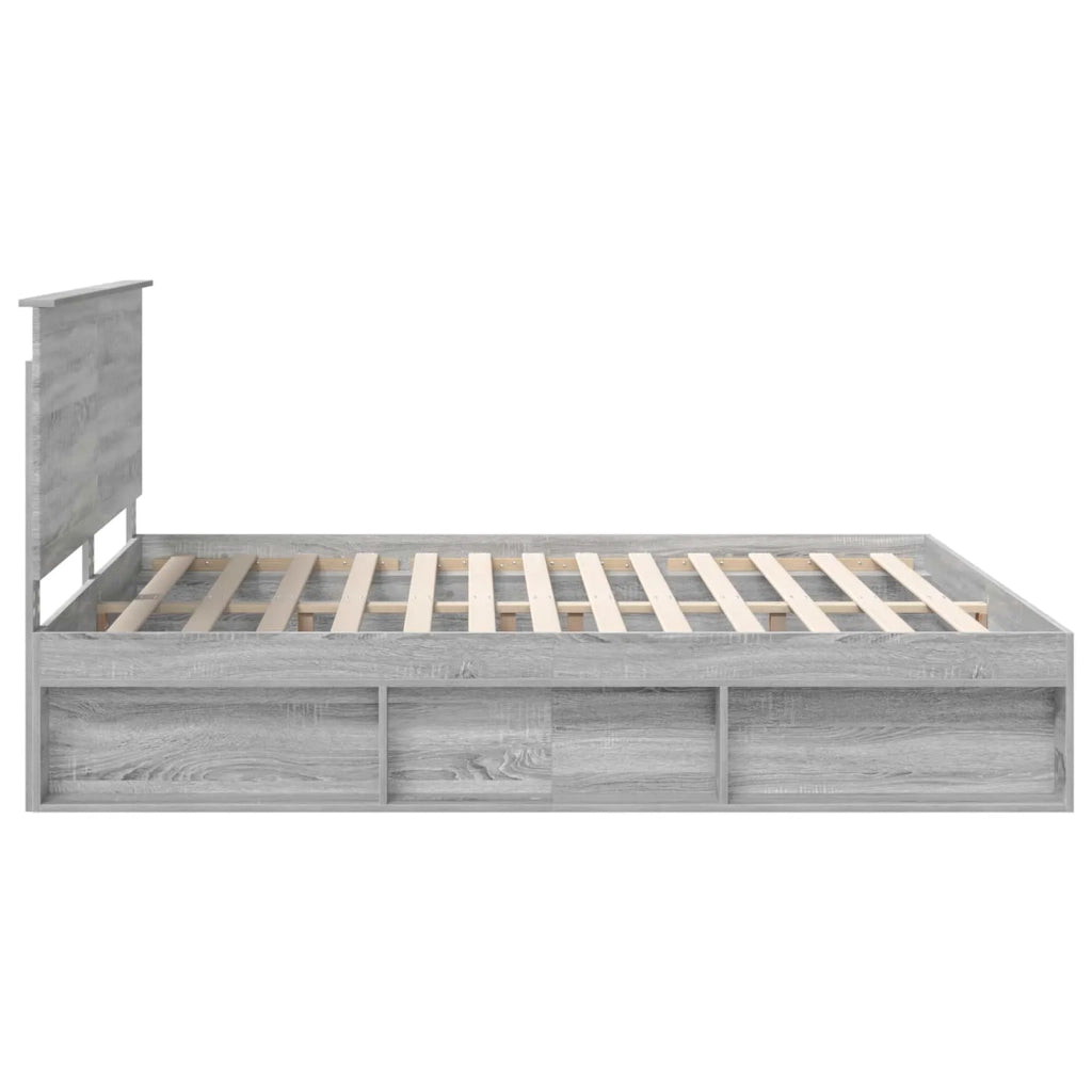 Struttura del letto Grigio Sonoma 180 x 200 cm Pino massello 3409323