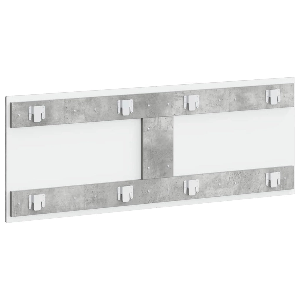 Testiera da Muro HOORN Grigio Cemento Legno ingegnerizzato 897398