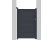 Cancello in alluminio "Marc" - 101,2 x 155,9 cm - Grigio