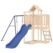 Altalene per parco giochi all'aperto scivolo altalene robuste giochi da giardino 286 x 378 x 214 cm legno di pino massiccio 02_0004973