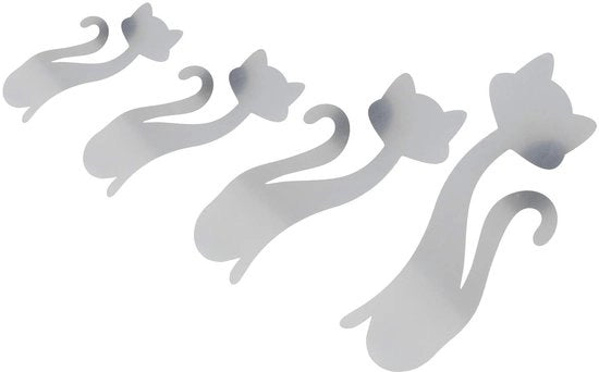 Decorazioni per parete a forma di gatto - 4 pezzi - Stickere per parete decorativa - Impermeabili - Anticorrosivi - Leggeri e facili da applicare - Stickere per parete con specchio 

Modello: Kat Vorm 
Codice prodotto: 123456