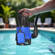 Pompa sommersa acque nere 750 w 12500 l/h Elettropompa a immersione per pozzo giardino