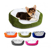 Trade Shop - Cuccia Morbida Per Cani E Gatti Inverno Caldo In Pile 42x30x15cm Con Cuscino -