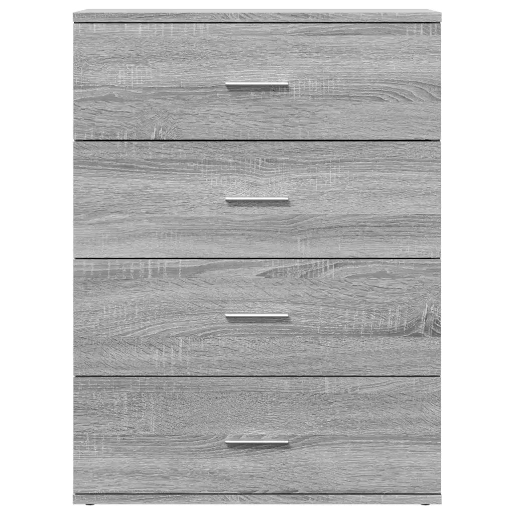 Credenza Grigio Sonoma 60x39x80 cm in Legno Multistrato
