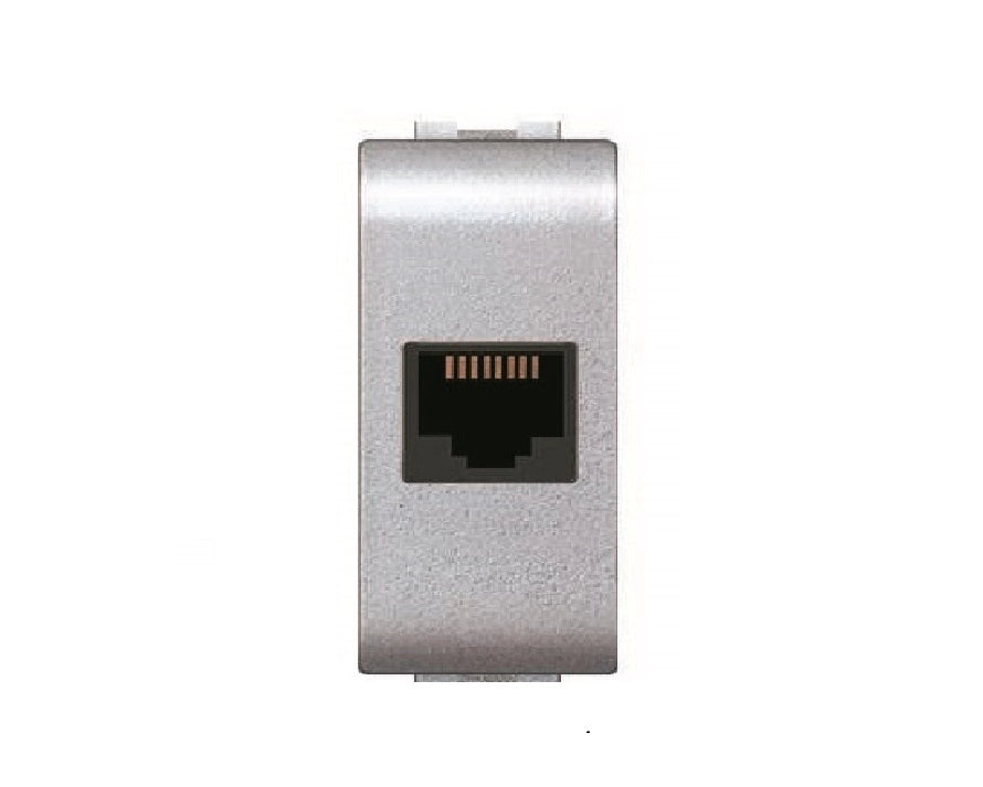 PRESA TELEFONICA 'MYLIFE' RJ11 Plug 6/4 - Grigio - EC ELETTROCANALI